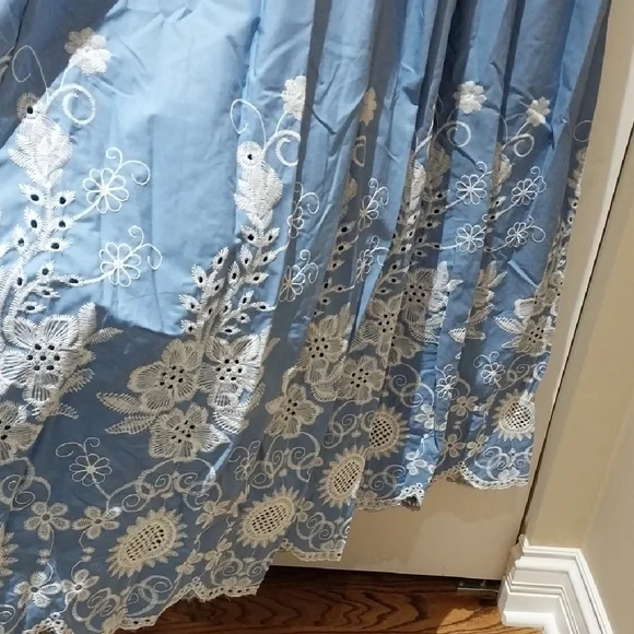 Nwt Xl Solitaire Blue and White Maxi Dress - Picture 10 of 15